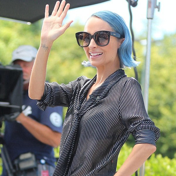 Nicole Richie Style Oversized Squared Horn Rimmed Celebrity Sunglasses
