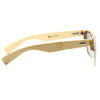 Jenkins Unisex Genuine Bamboo Half Frame Sunglasses