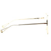 Brock Metal Flat Lens Clear Aviator Glasses