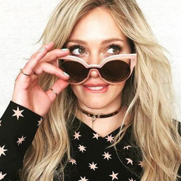 Hilary Duff Style Cat Eye Celebrity Sunglasses