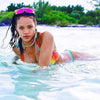 Rihanna Style Polarized Slim Mirror Shield Celebrity Sunglasses