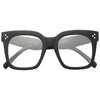 Tilda Oversized Designer Inspired Horn Rimmed Clear Glasses