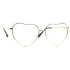 Jupiter Oversized Heart Clear Glasses