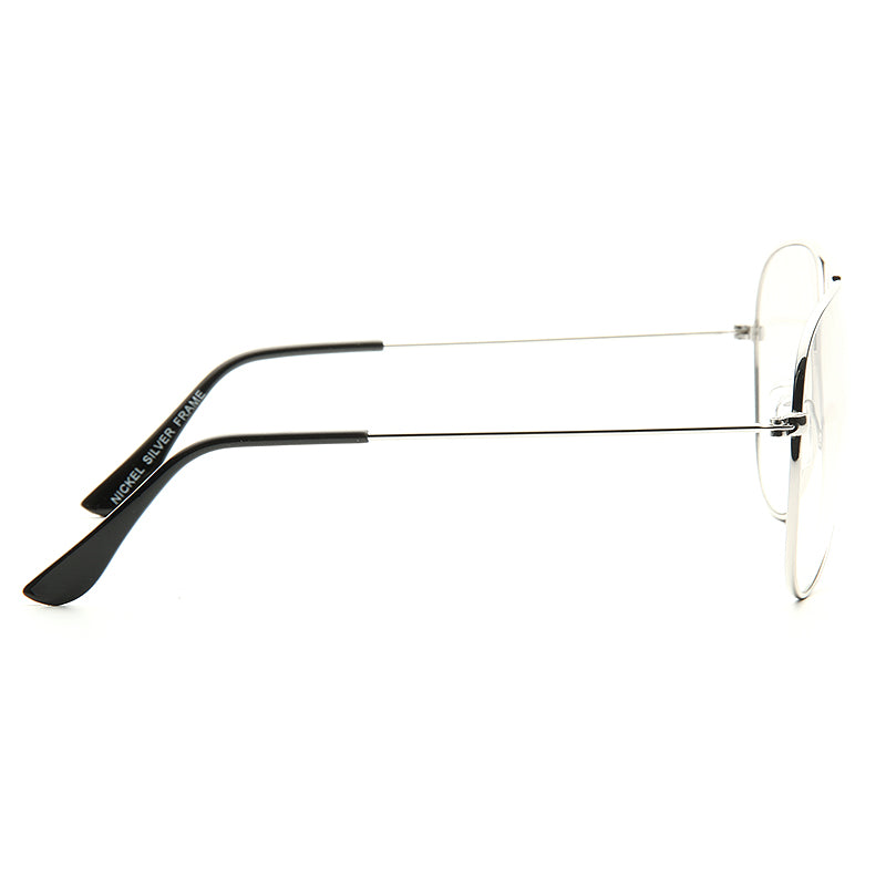 Classic 58mm Lightly Tinted Clear Aviator Glasses