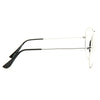 Classic 58mm Lightly Tinted Clear Aviator Glasses