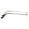 Anthony Fauci Skinny Metal Squared Clear Glasses