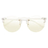 Winston Unisex Rimless Lightly Tinted Round Sunglasses
