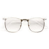 Peyton Unisex Lightly Tinted Clear Frame Clear Half-Frame Glasses