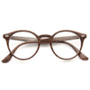 Grayson 2 Oversized Wood Grain Round Clear Glasses