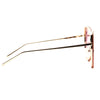 Lexi Designer Inspired Metal Flat Lens Cat Eye Sunglasses