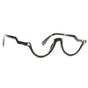 Blink Designer Inspired Half Rimmed Cat Eye Clear Frame Clear Glasses
