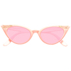 Betty Jo Rhinestone Cat Eye Color Tint Sunglasses