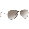 Classic 60mm Silver Mirror Aviator Sunglasses