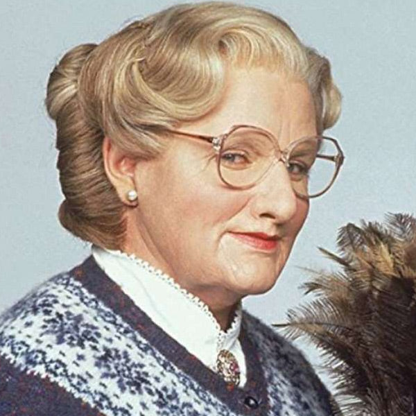 Mrs. Doubtfire Robin Williams Clear Glasses