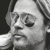 Brad Pitt Style Aviator Celebrity Sunglasses