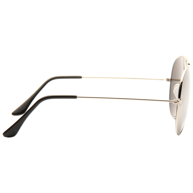 Classic 56mm Silver Mirror Aviator Sunglasses