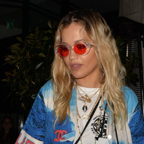 Rita Ora Style Oversized Round Celebrity Sunglasses