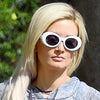 Holly Madison Style Oversized Round Celebrity Sunglasses