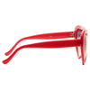 Zooey Dechanel Style Plastic Heart Sunglasses