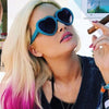 Holly Madison Style Plastic Heart Celebrity Sunglasses