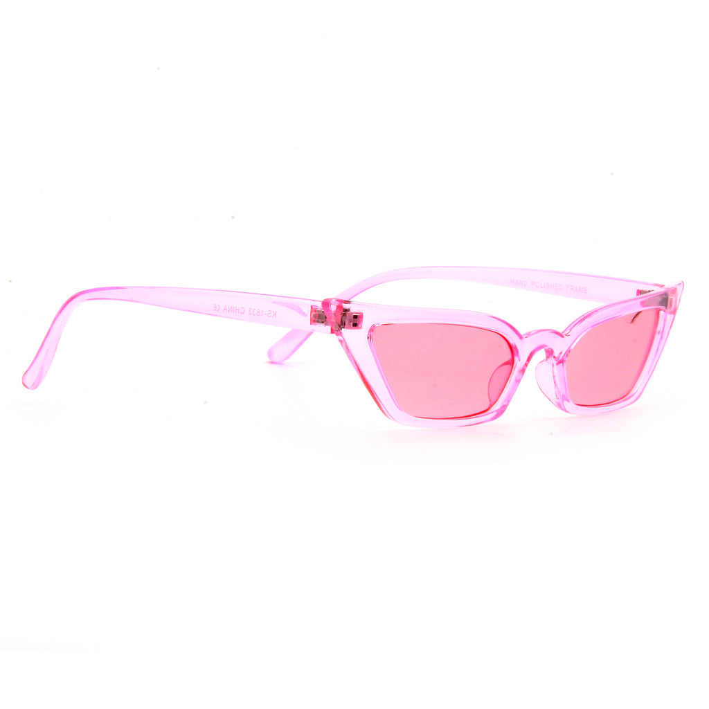 Bella Hadid Style Cat Eye Color Tint Celebrity Sunglasses