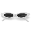 Abie Extreme Oval 90s Cat Eye Sunglasses