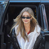 Gigi Hadid Style Extreme Oval 90s Cat Eye Celebrity Sunglasses