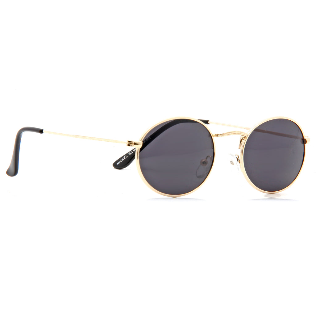 Weston Designer Inspired Metal Oval Sunglasses