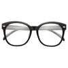 Graf Oversized Round Clear Glasses