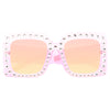 Bella Thorne Style Oversized Rhinestone Celebrity Sunglasses
