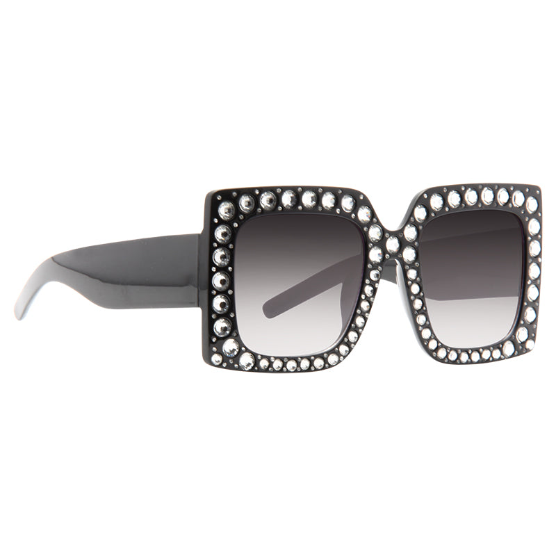 Cardi B Style Oversized Rhinestone Celebrity Sunglasses