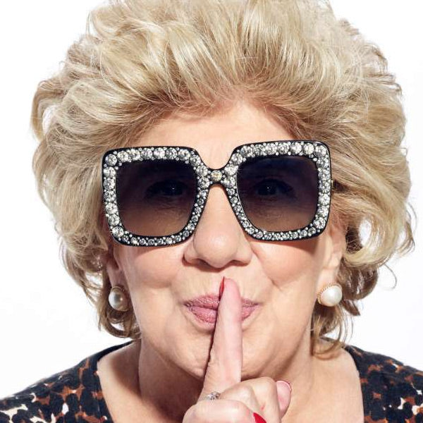 Nanny Faye Chrisley Style Oversized Rhinestone Celebrity Sunglasses