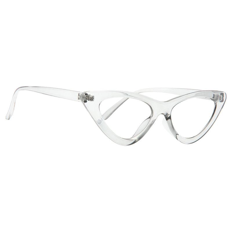 Lolita Designer Inspired 90s Cat Eye Clear Frame Clear Glasses