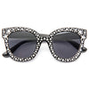 Elton John Style Flat Lens Celebrity Sunglasses