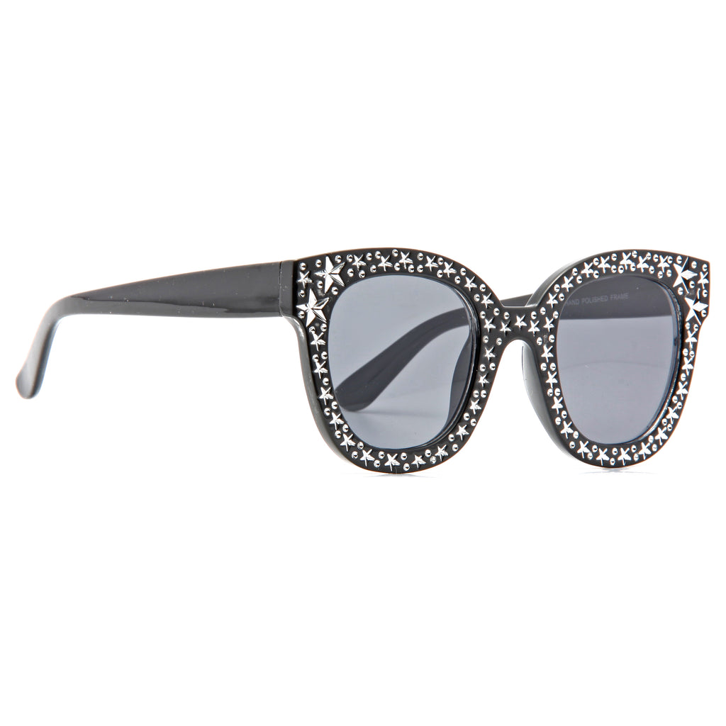 Starbling Star Print Designer Inspired Clear Frame Sunglasses