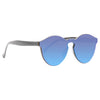 Leonard Designer Inspired Rimless Color Mirror Horn Rimmed Sunglasses