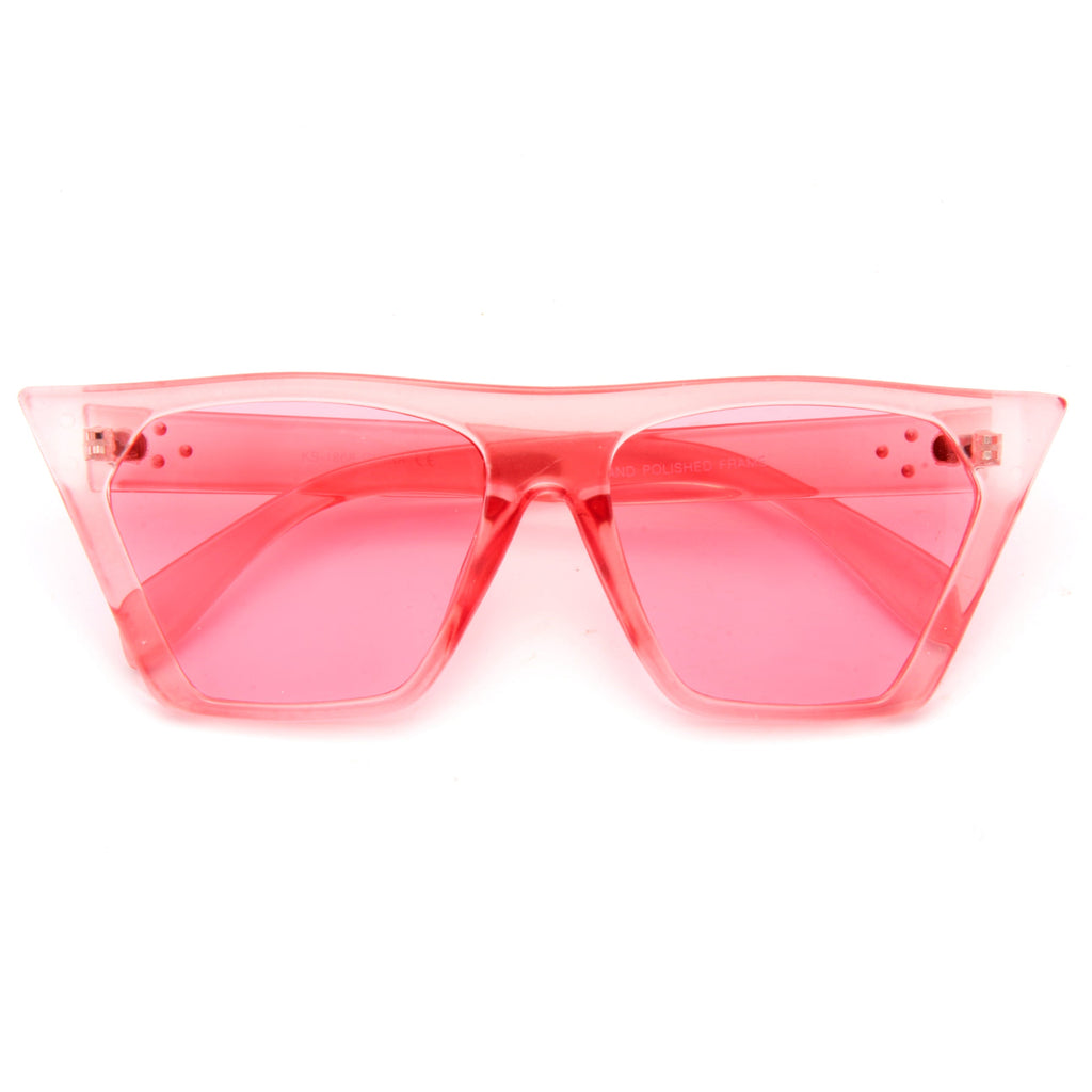 Hailey Beiber Style Sharp Point Cat Eye Celebrity Sunglasses