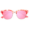 Duxbury Flat Lens Color Mirror Half Frame Sunglasses