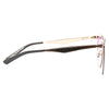 Blaze Designer Inspired Flat Lens Split Tint Horn Rimmed Sunglasses