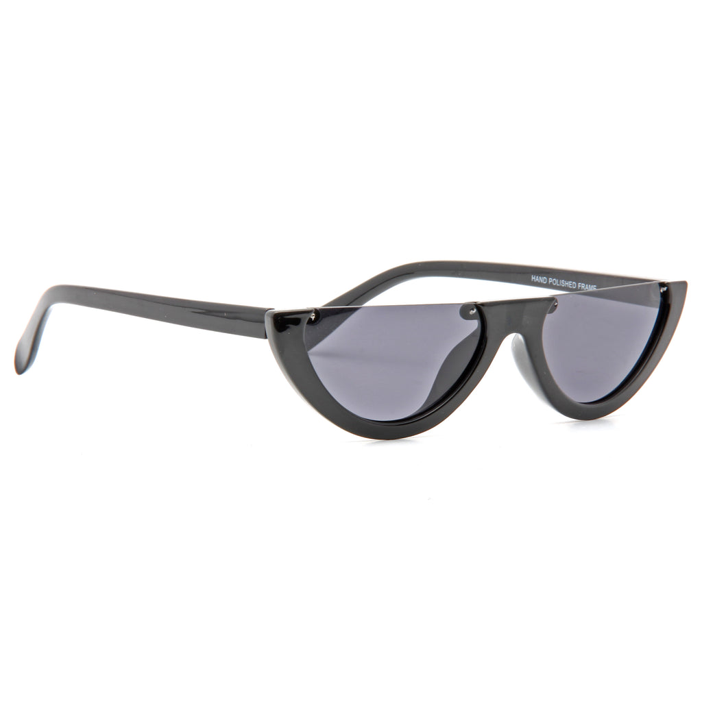 Tira Half Frame 90s Cat Eye Sunglasses