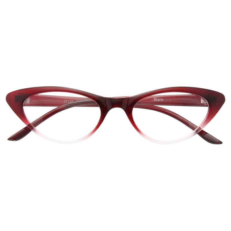 Valencia Gradient Frame Cat Eye Clear Glasses