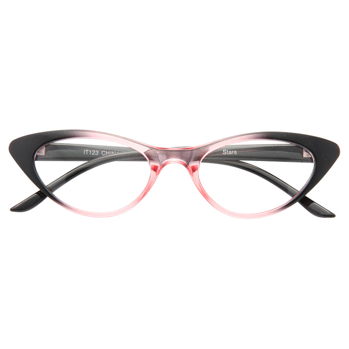 Valencia Gradient Frame Cat Eye Clear Glasses