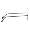 Lennon 6 Oversized Metal Round Clear Glasses