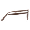 Grayson Wood Grain Oversized Super Dark Round Sunglasses