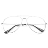 Classic 56mm Clear Aviator Glasses