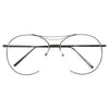 Jumping Jack Designer Inspired Flat Lens Round Clear Glasses