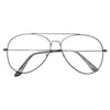 Classic 60mm Clear Aviator Glasses