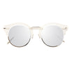 Chantilly Metal Cutout Horn Rimmed Sunglasses