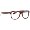 Jude Large Clear Horn Rimmed Lightly Reflective Clear Frame Glasses