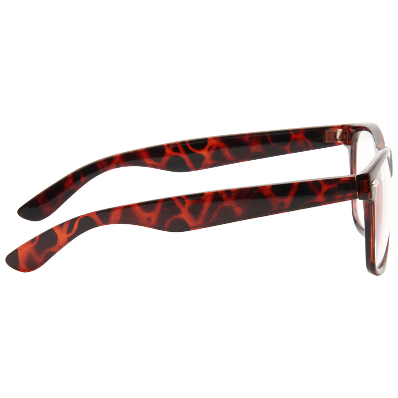 Jude Large Clear Horn Rimmed Lightly Reflective Clear Frame Glasses